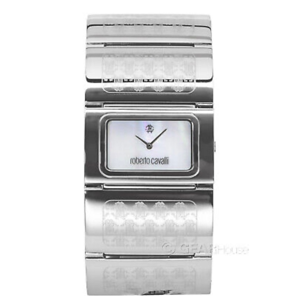 Roberto Cavalli Mother of Pearl Stainless Steel Pavon watch
